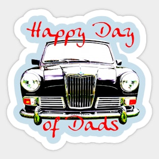 Father's Day 1960s Riley Elf classic car Day of Dads Sticker